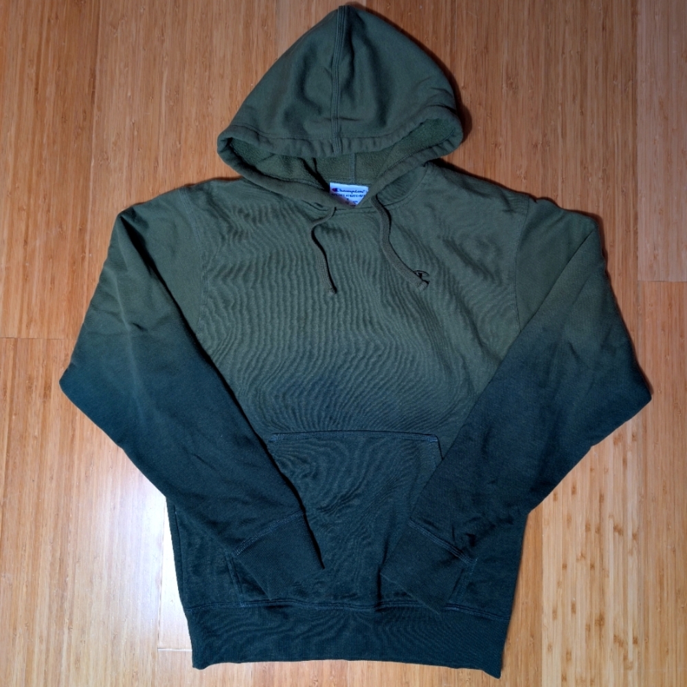 Champion Men’s Hoodie Dark Green Pullover Sweatshirt Streetwear Activewear